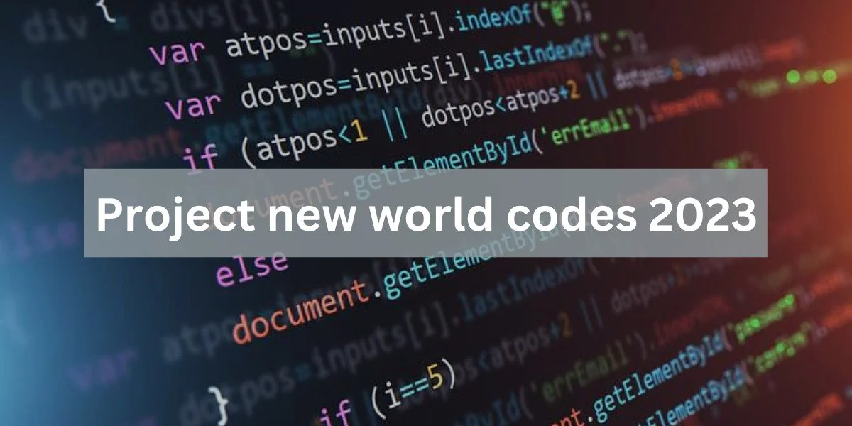 project new world codes 2023